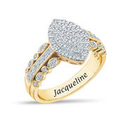 Personalized Marquise Cluster Diamond Ring 11387 0018 a main