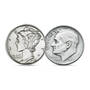 Classic US Silver Dimes 12664 0010 c coins