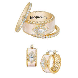 Birthstone Triumph Ring Set with Free Matching Earrings 12274 0012 d april