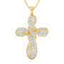 Heaven’s Blessing Diamond & Birthstone Cross Pendant, Heavens Blessing Diamond Birthstone Cross Pendant 6985 0014 d april