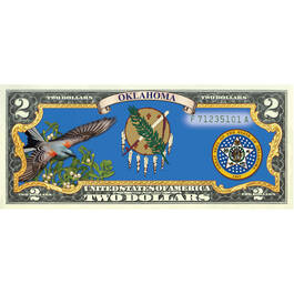 State Bird and Flower Enhanced $2 Bill Collection 11346 0026 a Oklahoma