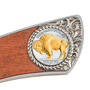 Buffalo Nickel Personalized Pocket Knife 11424 0013 c closeup