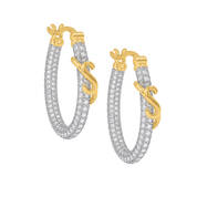Diamonisse Inside Out Hoops 10820 0015 d initial S