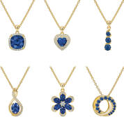 Sapphire Blue Sensational Golden Pendant Collection 12431 0012 a main