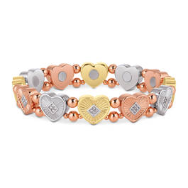Heart to Heart Copper Magnetic Bracelet 11330 0016 a main