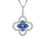 True Blue Sapphire and Diamond 14kt Gold Pendant 12033 0014 a main