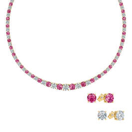 Birthstone Tennis Necklace 11948 0010 j october