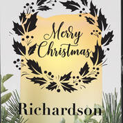 The Personalized Family Christmas Lantern 12070 0018 b closeup