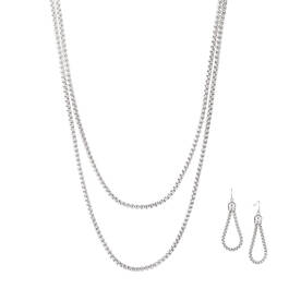 Silver Symphony Necklace Trio with Matching Earrings 12217 0012 c necklace