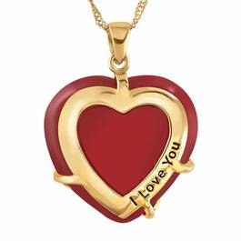 Love Everlasting Jade and Diamond Heart Pendant 6028 001 3 2