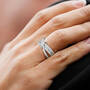 Wrapped in Romance Personalized Diamond Ring 12032 0015 m model