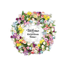 The Personalized Forever Blossom Wreath 12444 0017 a main