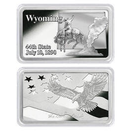 America the Beautiful Silver Plated Ingot Collection 11985 0014 zy WY