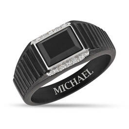 Personalized Black Ice Onyx Ring 11961 0012 a main