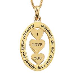 My Stepdaughter I Love You Diamond Pendant 6390 001 3 3