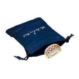 Peaceful Pathways Amethyst Ring 11785 0115 g gift pouch