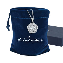 Perfectly Paired Love Knot Pendant with FREE Matching Earrings 10917 0027 h gift pouch pendant