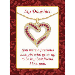 My Daughter My Best Friend Heart Journey Pendant 10217 0016 d poem