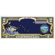 State Bird and Flower Enhanced $2 Bill Collection 11346 0026 a Alaska