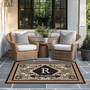 The Personalized Monogrammed Outdoor Accent Rug 12812 0037 m room