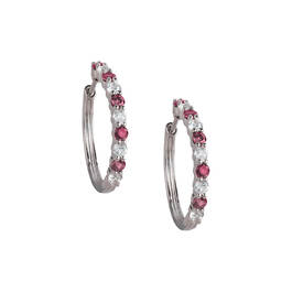 Birthstone Brilliance Hoops 12064 0016 g july