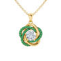 Birthstone Love Knot Pendant with FREE Matching Earrings 12709 0025 q may