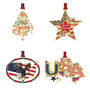 The Red White and Blue Patriotic Ornament Set 13132 0012 a main