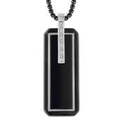 Black Ice Diamond Dog Tag 12488 0014 b front
