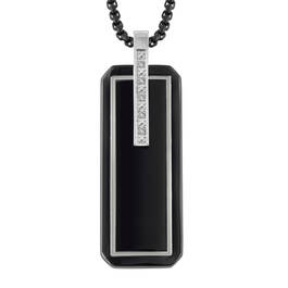 Black Ice Diamond Dog Tag 12488 0014 b front