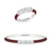 Brilliant Birthstone Bangle with Free Matching Ring 12683 0017 a main