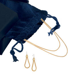 Golden Glow Triple Neck Ear Collection 10580 0015 g gift pouch