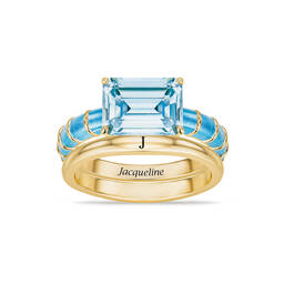 Born to Shine Birthstone Ring with Free Personalized Accent Band 12671 0011 m december