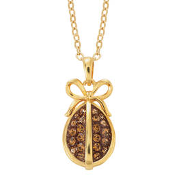 Mocha Crystal Pendants 6074 0040 d april