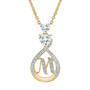 I Love You Diamond Initial Pendant 12598 0011 c pendant