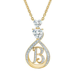 I Love You Diamond Initial Pendant 12598 0011 a main
