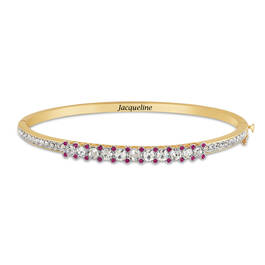 Birthstone Hearts Bangle 11396 0017 j october