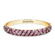 Personalized Birthstone Mosaic Bangle 11388 0017 b february