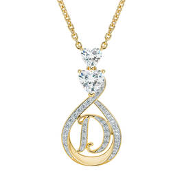 I Love You Diamond Initial Pendant 12598 0011 b pendant