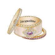 Birthstone Triumph Ring Set with Free Matching Earrings 12274 0020 b february