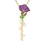 Birth Month Flower Pendant, Personalized Birth Month Flower Pendant 11904 0012 i september
