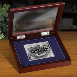 Personalized Three Ounce Silver Ingot 11800 0058 m room
