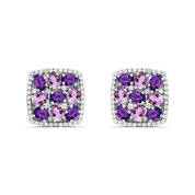 Sterling Silver Amethyst Earrings 11142 1418 a main