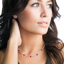 Love and Radiance Necklace with FREE Matching Earrings 12436 0017 m model