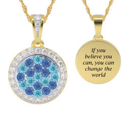 You Can Change the World Daughter Mosaic Pendant 10219 0014 a main