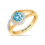 December Birthstone Diamond Swirl Ring 11760 0122 a main