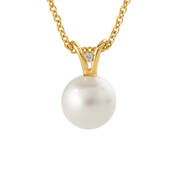 Diamond Dewdrop Pearl Necklace Earring Set 12214 0015 b necklace