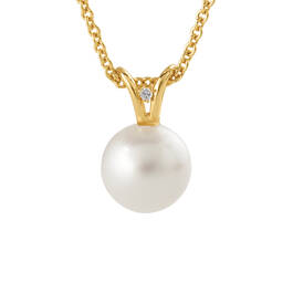 Diamond Dewdrop Pearl Necklace Earring Set 12214 0015 b necklace