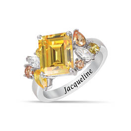 Personalized True Colors Seven Carat Birthstone Ring 11843 0016 k november