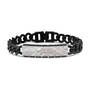 The Personalized Black Steel Mens Set 12261 0017 e bracelet