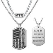 Steel Command Military Dog Tag and Chain Set 12489 0013 a main